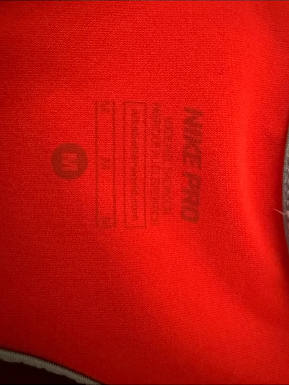 Nike Light Blue Racerback Tank with Red Interior and Yellow Swoosh